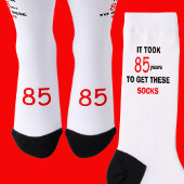 85th Birthday Socks Men Funny Sokken