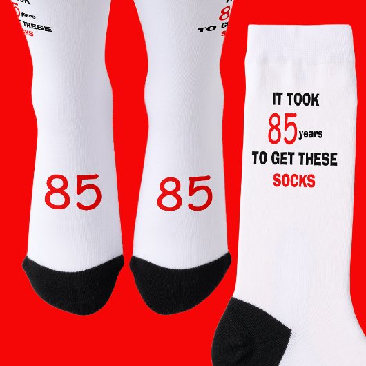 85th Birthday Socks Men Funny Sokken