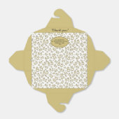 85th Party Goud/Wit Willekeurig Getal Patroon Bedankdoosjes (Uitgevouwen)