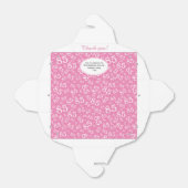 85th Party Roze/Wit Willekeurig Getal Patroon Bedankdoosjes (Uitgevouwen)