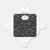 85th Party Zwart/Wit Willekeurig Getal Patroon Bedankdoosjes (Uitgevouwen)