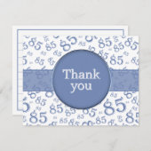 85th Thank You: Blue/White Number Pattern (Voorkant / Achterkant)