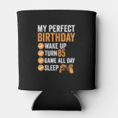 85th Turn 85 My Perfect Birthday Gaming Blikjeskoeler (Achterkant)