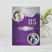 85th, Verjaardag Vrouw 85th, elegante art deco, pa Kaart (Staand voorkant)