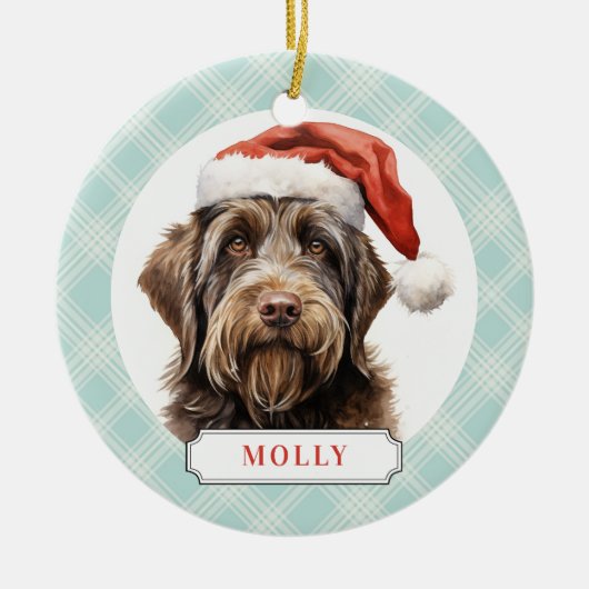 85Wirehaired Pointing Griffon Keramisch Ornament (Voorkant)