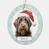 85Wirehaired Pointing Griffon Keramisch Ornament (Links)