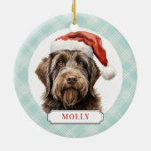 85Wirehaired Pointing Griffon Keramisch Ornament (Achterkant)