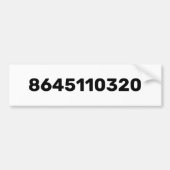8645110320 BUMPERSTICKER (Voorkant)