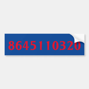 8645110320 Trump Stem uit Bumpersticker