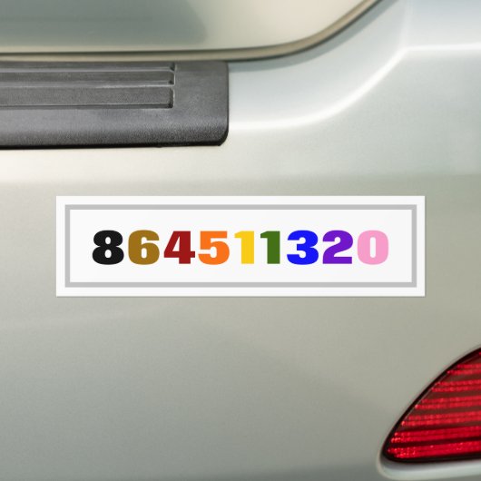 864511320 BUMPERSTICKER (Op auto)