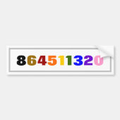 864511320 BUMPERSTICKER (Voorkant)