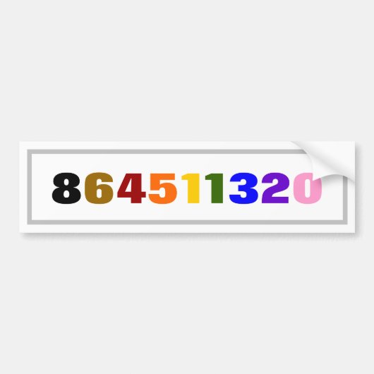 864511320 BUMPERSTICKER (Voorkant)