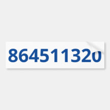 864511320 Witte Bumpersticker