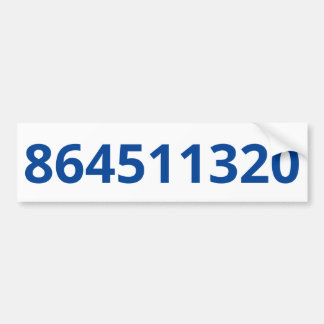 864511320 Witte Bumpersticker