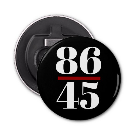 8645 Anti-trump Button Flesopener (Voorkant)