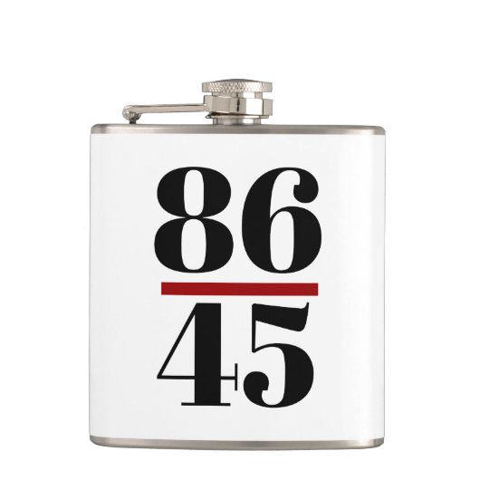 8645 Anti-trump Heupfles (Voorkant)