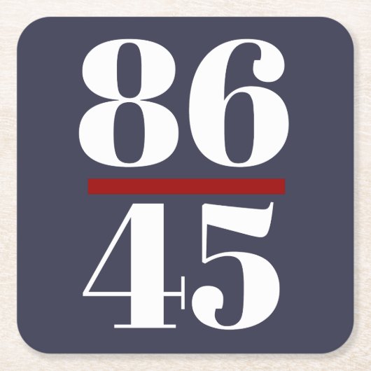8645 Anti-trump Kartonnen Onderzetters (Voorkant)