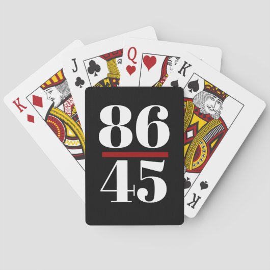 8645 Anti-trump Pokerkaarten (Achterkant)