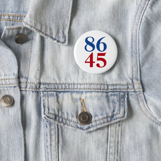 8645 Anti-trump Ronde Button 5,7 Cm (In situ)