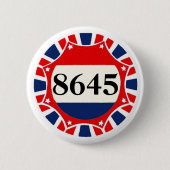 8645 — Anti-Trump Ronde Button 5,7 Cm (Voorkant)