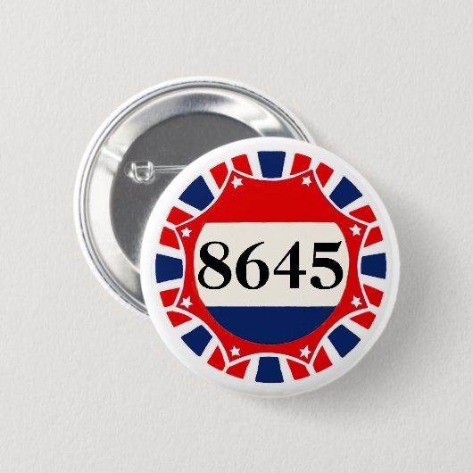 8645 — Anti-Trump Ronde Button 5,7 Cm (Voorkant /achterkant)