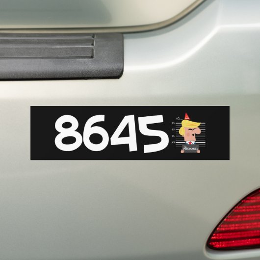 8645 anti-Trump-sticker Bumpersticker (Op auto)