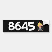 8645 anti-Trump-sticker Bumpersticker (Voorkant)