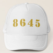 8645 Trucker Hat #Biden #2020election. Pet (Voorkant)