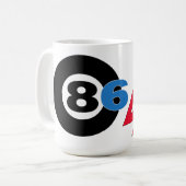 "8647" 15oz Koffie Mok (Voorkant links)
