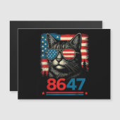 8647 86 47 Grappige Kat VS Vlag Zonnebril Mannen V (Voorkant / Achterkant)