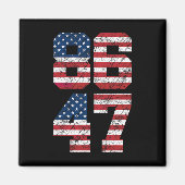 8647 Anti Trump 86 47 Retro Anti-Trump Amerikaanse Magneet (Voorkant)