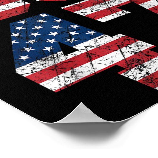 8647 Anti Trump 86 47 Retro Anti-Trump Amerikaanse Poster (Hoek)