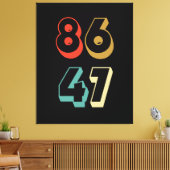 8647 Anti-Trump Canvas Afdruk (Insitu (Woonkamer))