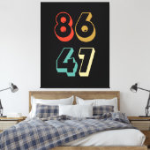 8647 Anti-Trump Canvas Afdruk (Insitu (Slaapkamer))