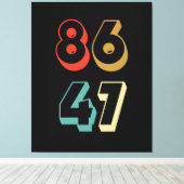 8647 Anti-Trump Canvas Afdruk (Insitu (Houten vloer))