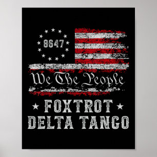 8647 Anti Trump Foxdraaft Deltas Tangos Impeach 47 Poster
