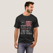 8647 Anti Trump Foxdraaft Deltas Tangos Impeach 47 T-shirt (Voorkant volledig)