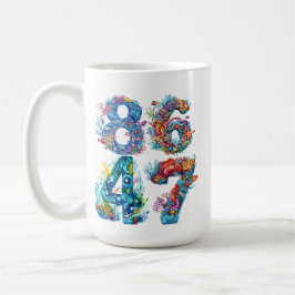 8647 ANTI-TRUMP OCEAN THEMA NUMMERS KOFFIEMOK