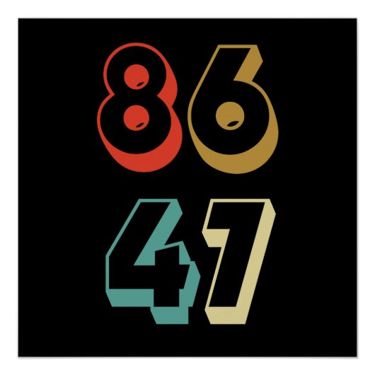 8647 Anti-Trump Perfect Poster (Voorkant)