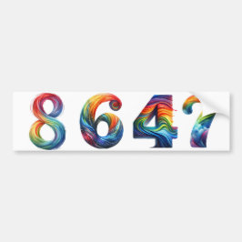 8647 ANTI-TRUMP PRO DEMOCRATIE BUMPERSTICKER