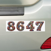 8647 ANTI-TRUMP PRO DEMOCRATIE BUMPERSTICKER (Op auto)