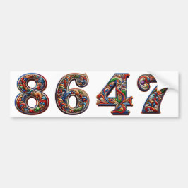 8647 ANTI-TRUMP PRO DEMOCRATIE BUMPERSTICKER