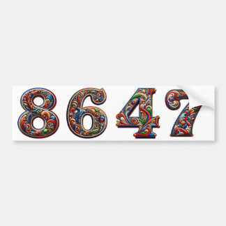 8647 ANTI-TRUMP PRO DEMOCRATIE BUMPERSTICKER