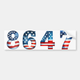 8647 ANTI-TRUMP PRO DEMOCRATIE BUMPERSTICKER