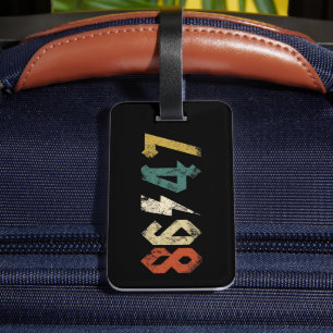 8647 Anti Trump Retro jaren 80 Rock Style Bagagelabel