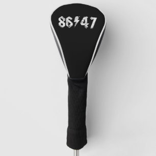 8647 Anti Trump Retro jaren 80 Rock Style Golfheadcover