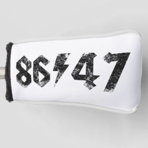 8647 Anti Trump Retro jaren 80 Rock Style Golfheadcover