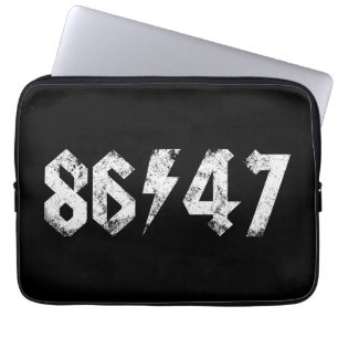 8647 Anti Trump Retro jaren 80 Rock Style Laptop Sleeve