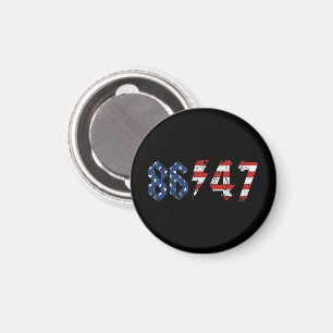 8647 Anti Trump Retro jaren 80 Rock Style Magneet
