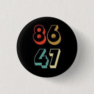 8647 Anti-Trump Ronde Button 3,2 Cm